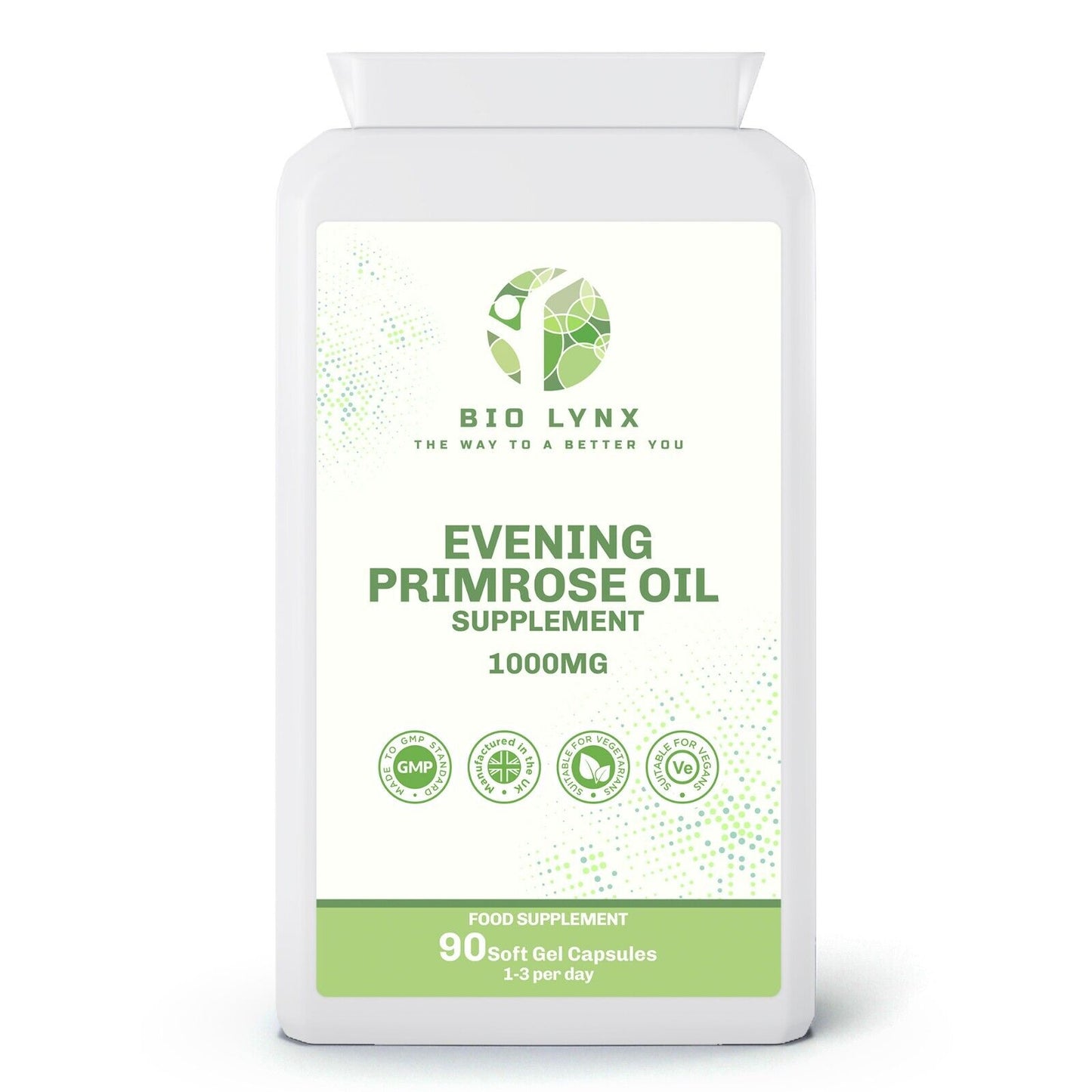 Vegan Evening Primrose Oil Capsules 1000mg - 90 Softgels