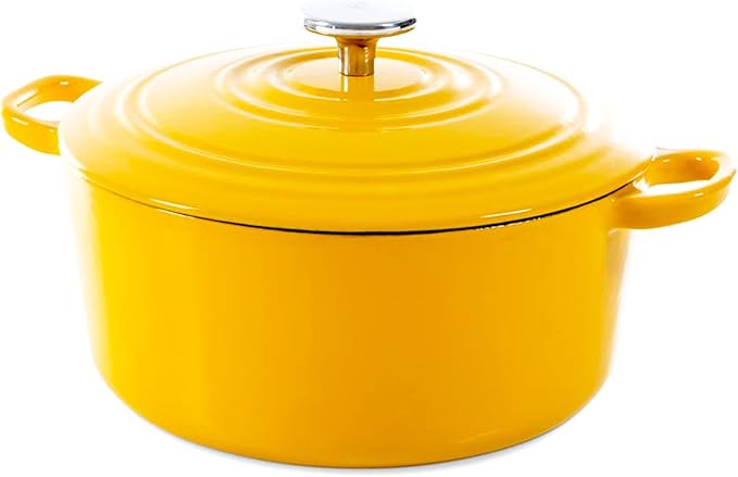 BK Cookware German Enamelled Iron, 24 cm/4.2 Litre Dutch Oven Casserole Dish