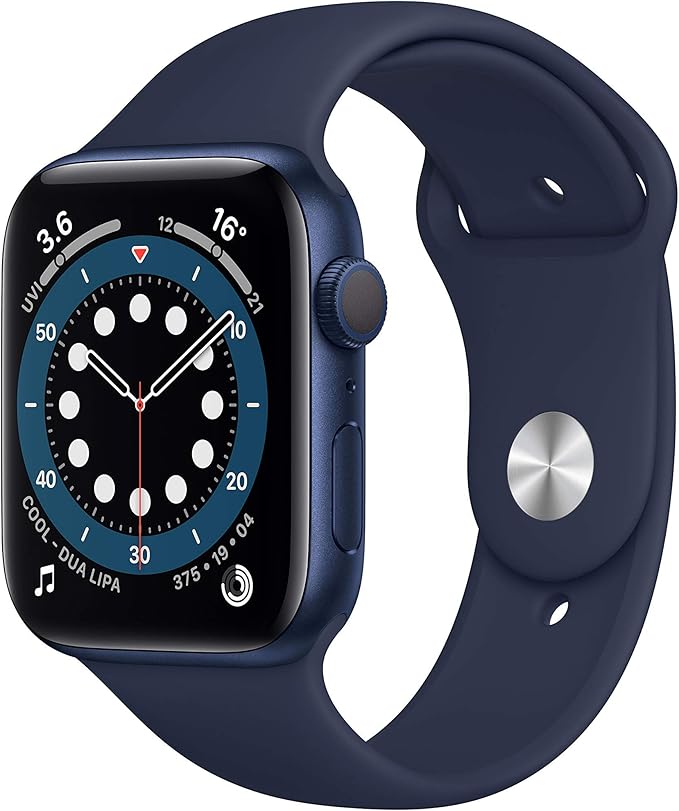 Apple Watch Series 6 (GPS, 44MM) Blue Aluminium Case with Deep Navy Sport Band