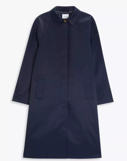 BNWT John Lewis A Line Rain Mac Navy Size 10 RRP £99