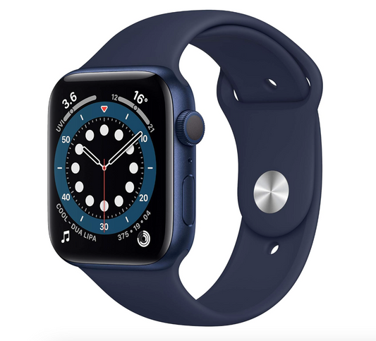 Apple Watch Series 6 (GPS, 44MM) Blue Aluminium Case with Deep Navy Sport Band